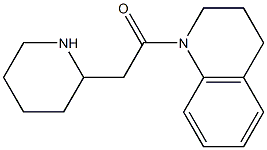 2-(piperidin-2-yl)-1-(1,2,3,4-tetrahydroquinolin-1-yl)ethan-1-one Struktur