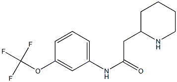 2-(piperidin-2-yl)-N-[3-(trifluoromethoxy)phenyl]acetamide Struktur