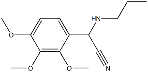 2-(propylamino)-2-(2,3,4-trimethoxyphenyl)acetonitrile Struktur