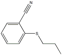 2-(propylsulfanyl)benzonitrile Struktur