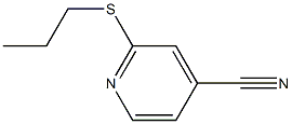 2-(propylsulfanyl)pyridine-4-carbonitrile Struktur