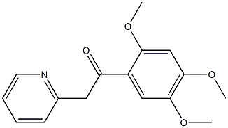 2-(pyridin-2-yl)-1-(2,4,5-trimethoxyphenyl)ethan-1-one Struktur