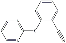 2-(pyrimidin-2-ylsulfanyl)benzonitrile Struktur