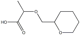 2-(tetrahydro-2H-pyran-2-ylmethoxy)propanoic acid Struktur