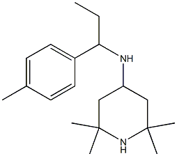 2,2,6,6-tetramethyl-N-[1-(4-methylphenyl)propyl]piperidin-4-amine Struktur