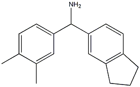 2,3-dihydro-1H-inden-5-yl(3,4-dimethylphenyl)methanamine Struktur