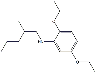 2,5-diethoxy-N-(2-methylpentyl)aniline Struktur