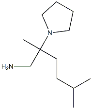 2,5-dimethyl-2-pyrrolidin-1-ylhexan-1-amine Struktur