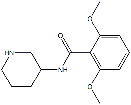 2,6-dimethoxy-N-(piperidin-3-yl)benzamide Struktur