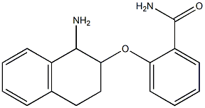 2-[(1-amino-1,2,3,4-tetrahydronaphthalen-2-yl)oxy]benzamide Struktur