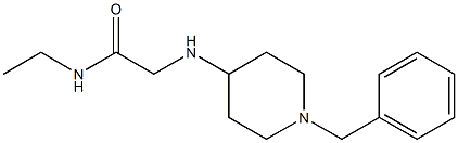 2-[(1-benzylpiperidin-4-yl)amino]-N-ethylacetamide Struktur