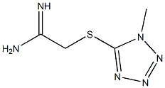 2-[(1-methyl-1H-1,2,3,4-tetrazol-5-yl)sulfanyl]ethanimidamide Struktur