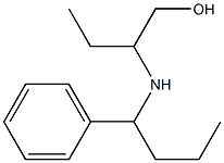 2-[(1-phenylbutyl)amino]butan-1-ol Struktur