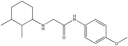 2-[(2,3-dimethylcyclohexyl)amino]-N-(4-methoxyphenyl)acetamide Struktur