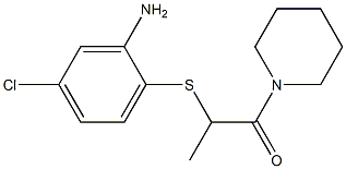 2-[(2-amino-4-chlorophenyl)sulfanyl]-1-(piperidin-1-yl)propan-1-one Struktur