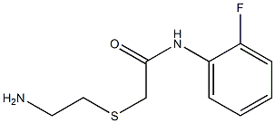 2-[(2-aminoethyl)thio]-N-(2-fluorophenyl)acetamide Struktur