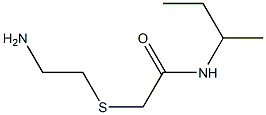 2-[(2-aminoethyl)thio]-N-(sec-butyl)acetamide Struktur