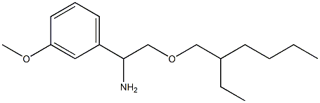 2-[(2-ethylhexyl)oxy]-1-(3-methoxyphenyl)ethan-1-amine Struktur