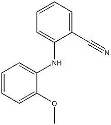 2-[(2-methoxyphenyl)amino]benzonitrile Struktur