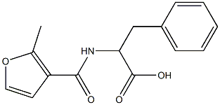 2-[(2-methyl-3-furoyl)amino]-3-phenylpropanoic acid Struktur