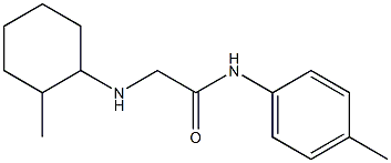 2-[(2-methylcyclohexyl)amino]-N-(4-methylphenyl)acetamide Struktur