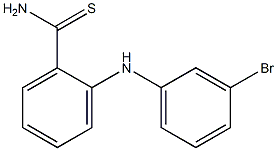 2-[(3-bromophenyl)amino]benzene-1-carbothioamide Struktur