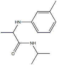 2-[(3-methylphenyl)amino]-N-(propan-2-yl)propanamide Struktur