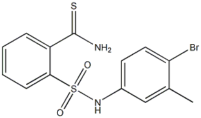 2-[(4-bromo-3-methylphenyl)sulfamoyl]benzene-1-carbothioamide Struktur