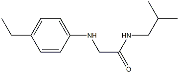 2-[(4-ethylphenyl)amino]-N-(2-methylpropyl)acetamide Struktur