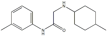 2-[(4-methylcyclohexyl)amino]-N-(3-methylphenyl)acetamide Struktur