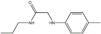 2-[(4-methylphenyl)amino]-N-propylacetamide Struktur