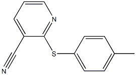 2-[(4-methylphenyl)sulfanyl]pyridine-3-carbonitrile Struktur