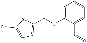 2-[(5-chlorothiophen-2-yl)methoxy]benzaldehyde Struktur