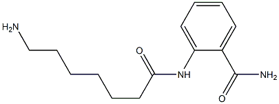 2-[(7-aminoheptanoyl)amino]benzamide Struktur