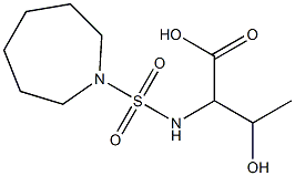 2-[(azepane-1-sulfonyl)amino]-3-hydroxybutanoic acid Struktur