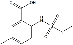 2-[(dimethylsulfamoyl)amino]-5-methylbenzoic acid Struktur