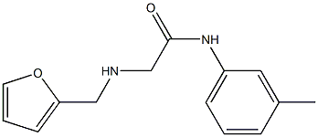 2-[(furan-2-ylmethyl)amino]-N-(3-methylphenyl)acetamide Struktur