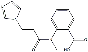 2-[[3-(1H-imidazol-1-yl)propanoyl](methyl)amino]benzoic acid Struktur