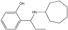 2-[1-(cycloheptylamino)propyl]phenol Struktur