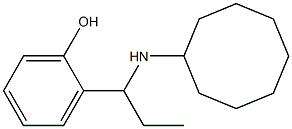 2-[1-(cyclooctylamino)propyl]phenol Struktur