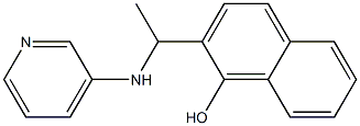 2-[1-(pyridin-3-ylamino)ethyl]naphthalen-1-ol Struktur