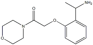 2-[2-(1-aminoethyl)phenoxy]-1-(morpholin-4-yl)ethan-1-one Struktur