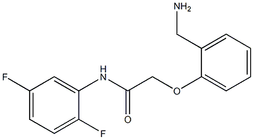 2-[2-(aminomethyl)phenoxy]-N-(2,5-difluorophenyl)acetamide Struktur