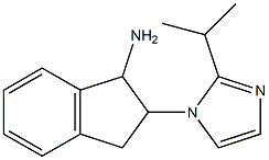 2-[2-(propan-2-yl)-1H-imidazol-1-yl]-2,3-dihydro-1H-inden-1-amine Struktur