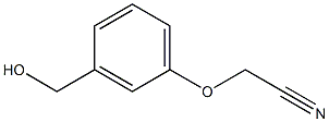 2-[3-(hydroxymethyl)phenoxy]acetonitrile Struktur