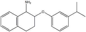 2-[3-(propan-2-yl)phenoxy]-1,2,3,4-tetrahydronaphthalen-1-amine Struktur