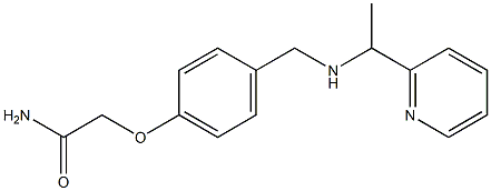 2-[4-({[1-(pyridin-2-yl)ethyl]amino}methyl)phenoxy]acetamide Struktur