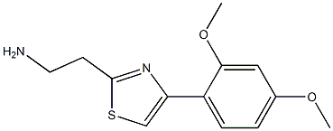 2-[4-(2,4-dimethoxyphenyl)-1,3-thiazol-2-yl]ethanamine Struktur