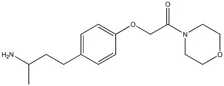 2-[4-(3-aminobutyl)phenoxy]-1-(morpholin-4-yl)ethan-1-one Struktur