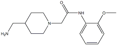 2-[4-(aminomethyl)piperidin-1-yl]-N-(2-methoxyphenyl)acetamide Struktur